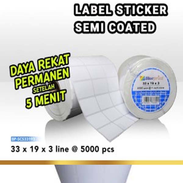 

STICKER LABEL BARCODE BLUEPRINT 33X19X3 SEMI COATED (@5000)