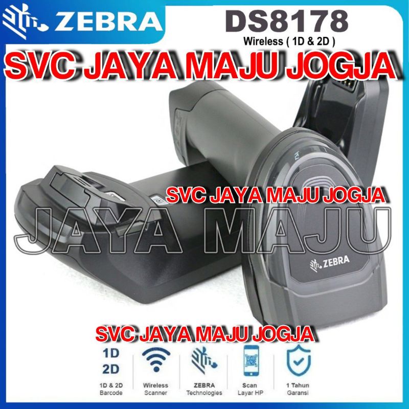 Jual ZEBRA DS 8178 WIRELESS USB 1D 2D BATERAI 2.500 mAh BARCODE