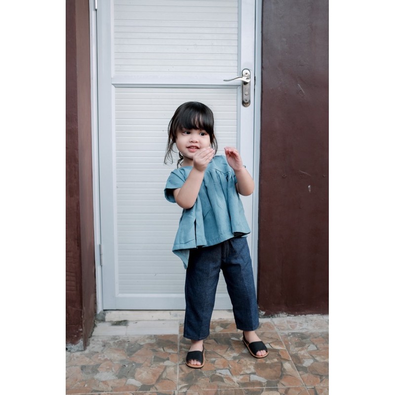 KIDDIEPODS - Kedo Loose Top / Baju anak perempuan / Blouse Anak perempuan / Atasan anak perempuan 1-10 tahun Top