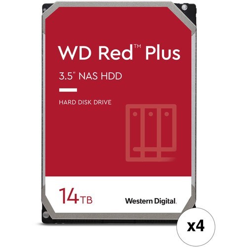 WDC 14TB SATA3 512MB - Red Plus - WD140EFGX (For NAS) / HDD 14TB