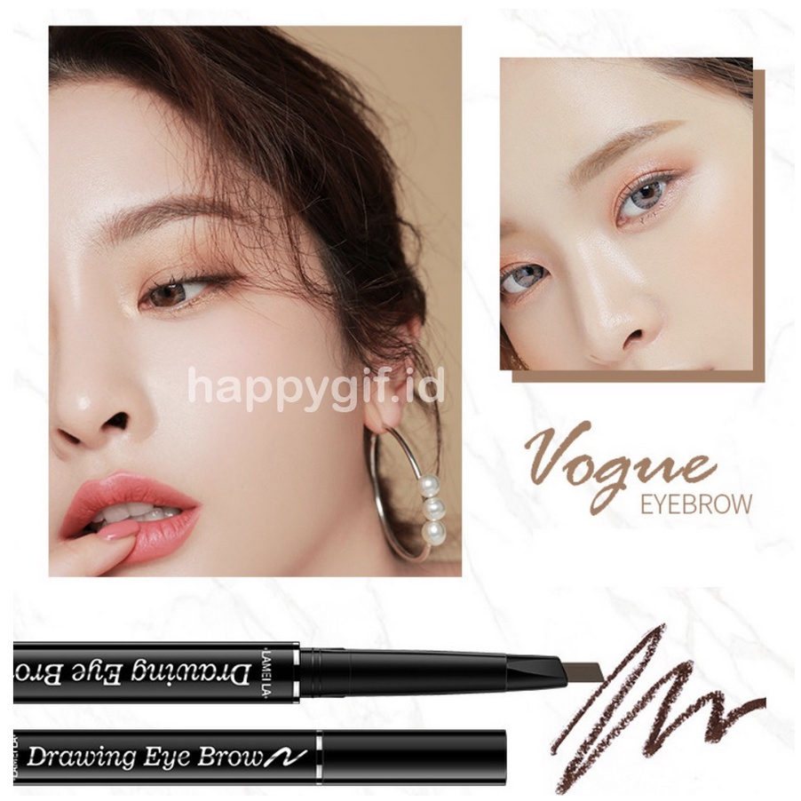 LAMEILA EYEBROW 2 IN 1 DOUBLE HEAD 7 WARNA PENSIL ALIS LA 031