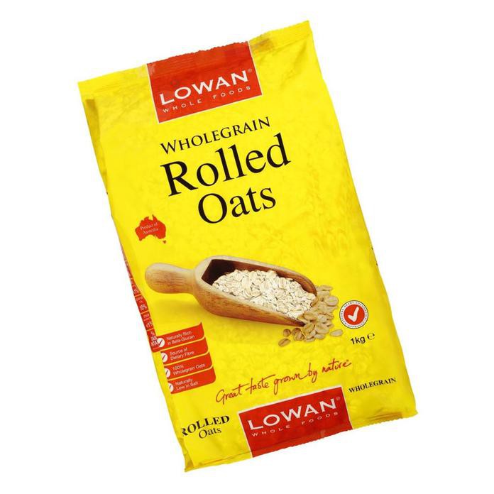 

LOWAN WHOLE FOOD WHOLEGRAIN ROLLED OAT 1 KG - SEREAL ROLLED OAT