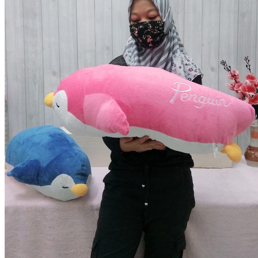 Boneka Lying Pinguin 75cm/Boneka Pinguin Animal/Boneka Pinguin Besar