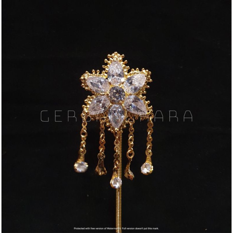 Mentul / Kembang Goyang Bintang Menir Diamond Zircon
