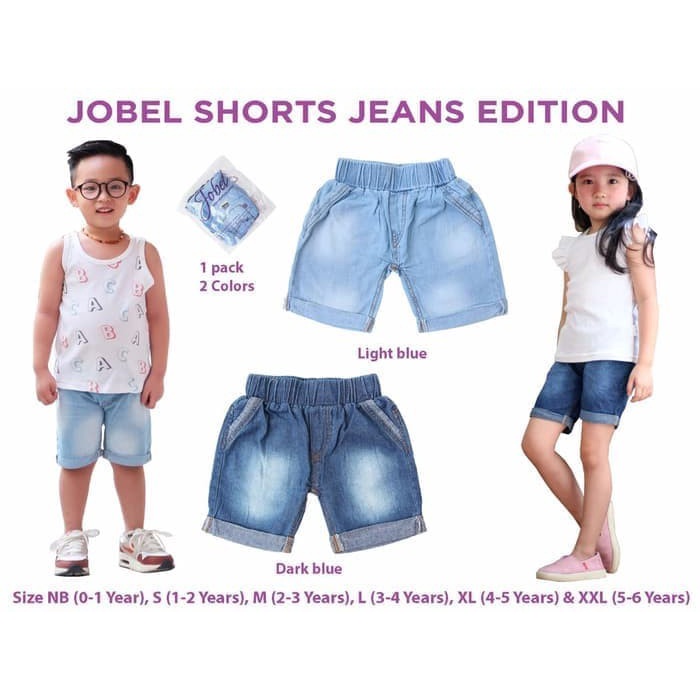 KAZEL Short Jeans Celana Pendek Jeans Anak Fashion Short Pants