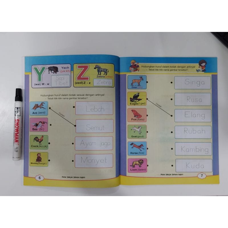 Buku Anak - Mengenal Dan Belajar Bahasa Inggris Full Colour Anak PAUD TK Dan SD / Ukuran A4 Besar-2