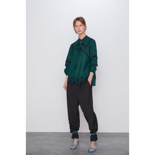 EMBROIDERED BLOUSE ZARA