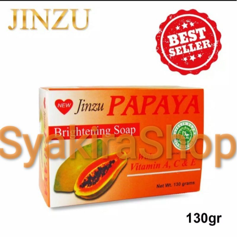 JINZU SABUN PAPAYA BRIGHTENING SOAP 130gr