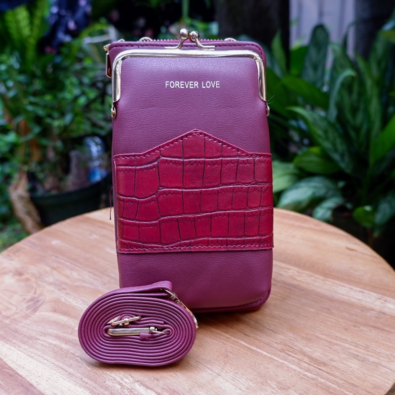 Tas Selempang Dompet Wanita Dompet Pocket Forever Love