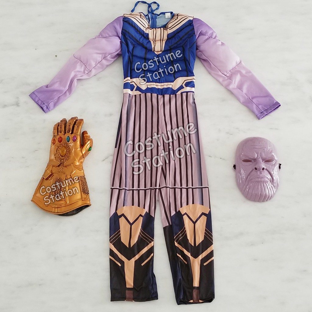 Kostum Supervillain Thanos / Costume Marvel Avengers Fortnite anak laki