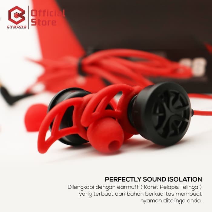 Earphone mobile Gaming CYBORG EAG-88 - SoundBlasterX