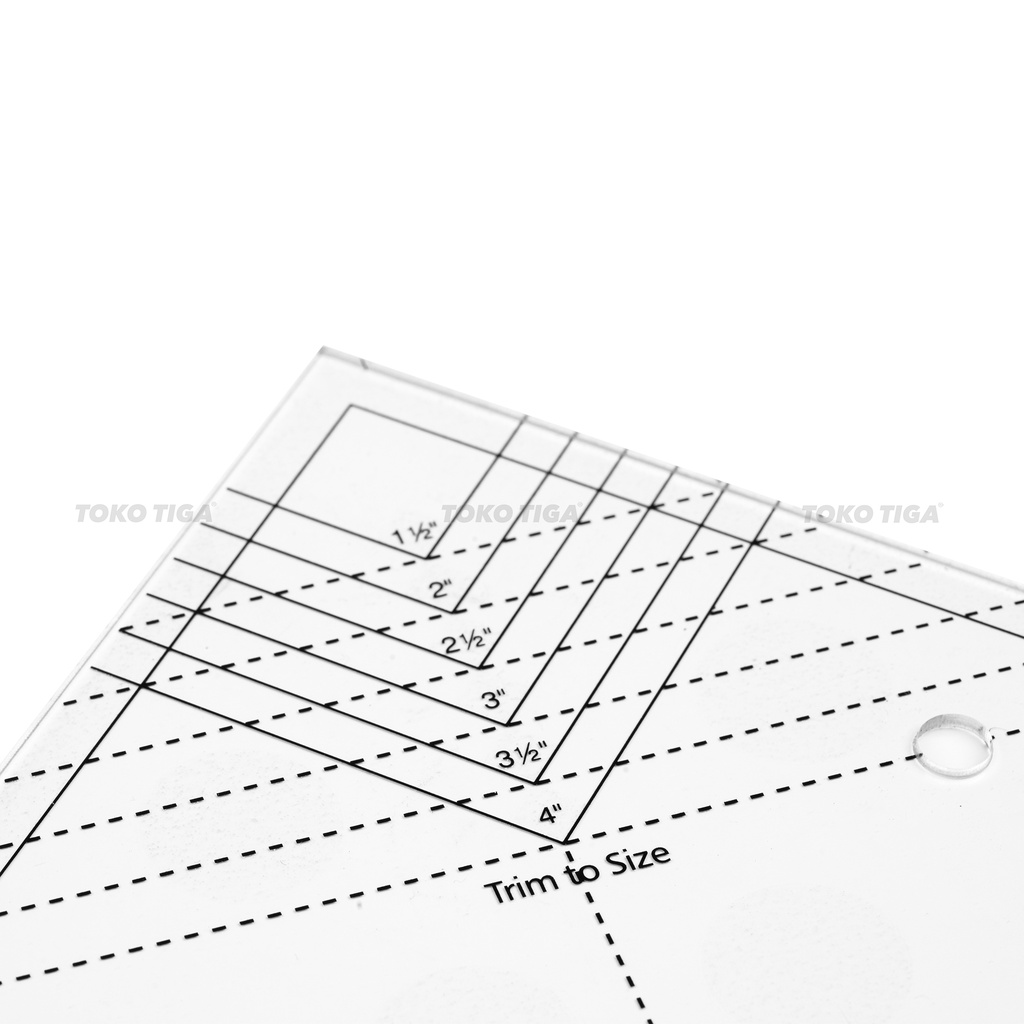 Penggaris Patchwork Quilting Cat's Cradle / Square Ruler 7&quot; (CGRDHI)