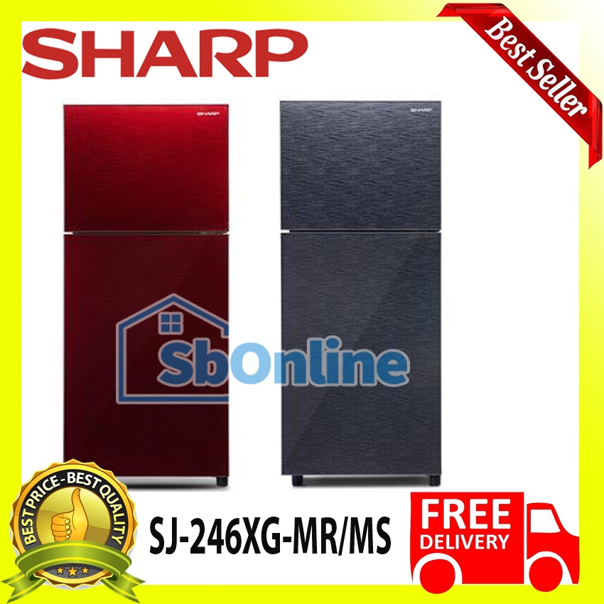 SHARP Kulkas 2 Pintu SJ 246XG (MR/MS)