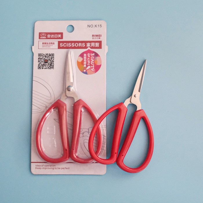 

Pendrawing- Gunting Impor Dengan Gagang Lebih Besar Warna Merah Kantor -Drawing-Pen.