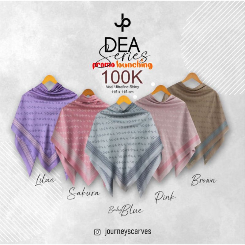 JOURNEY TERBARU  KERUDUNG SEGI EMPAT HIJAB VOAL ALUNA SERIES / RIANA SERIES / NANA SERIES / SHASA SERIES  / DEA SERIES
