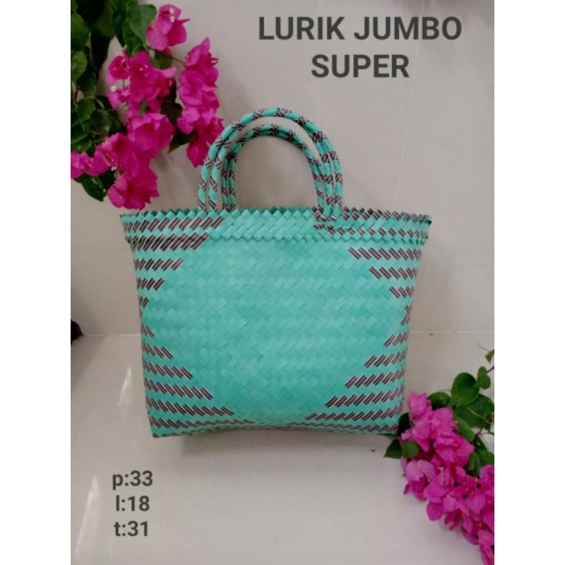 Tas anyaman lurik Stock Ready