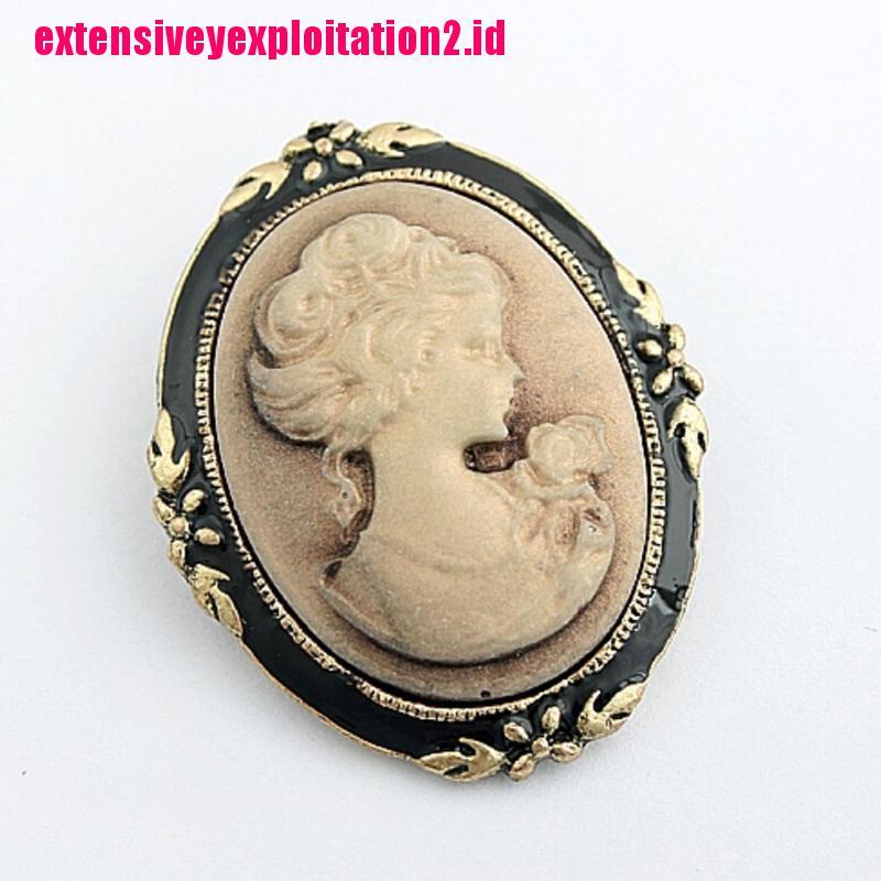 &lt; E2id &amp; &gt; Pin Bros Cameo Vintage Elegan Untuk Wanita