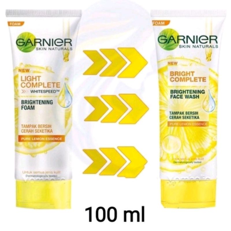 GARNIER Sabun Cuci Muka Bright Complete - Sakura Glow 100 Ml