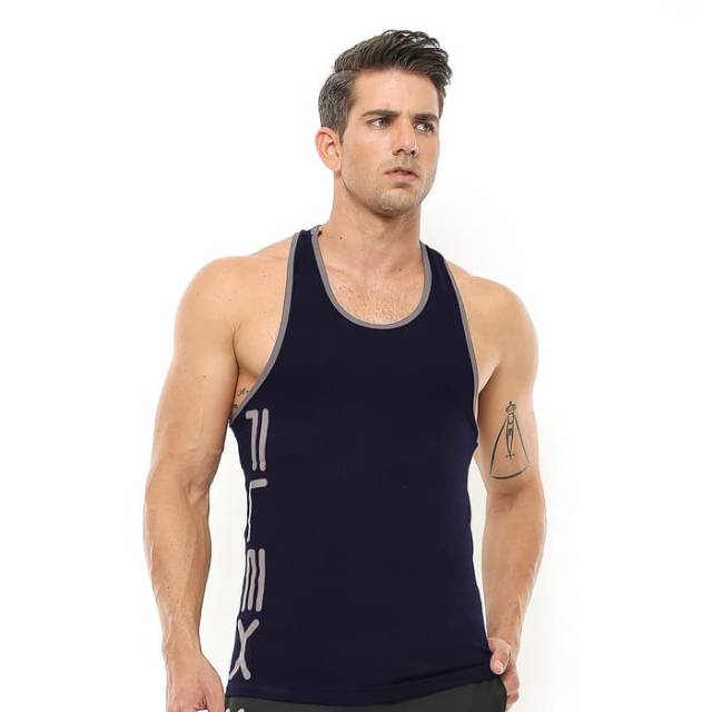 FSS-018DA Singlet sport fitness bodyfit FLEX dongker abu