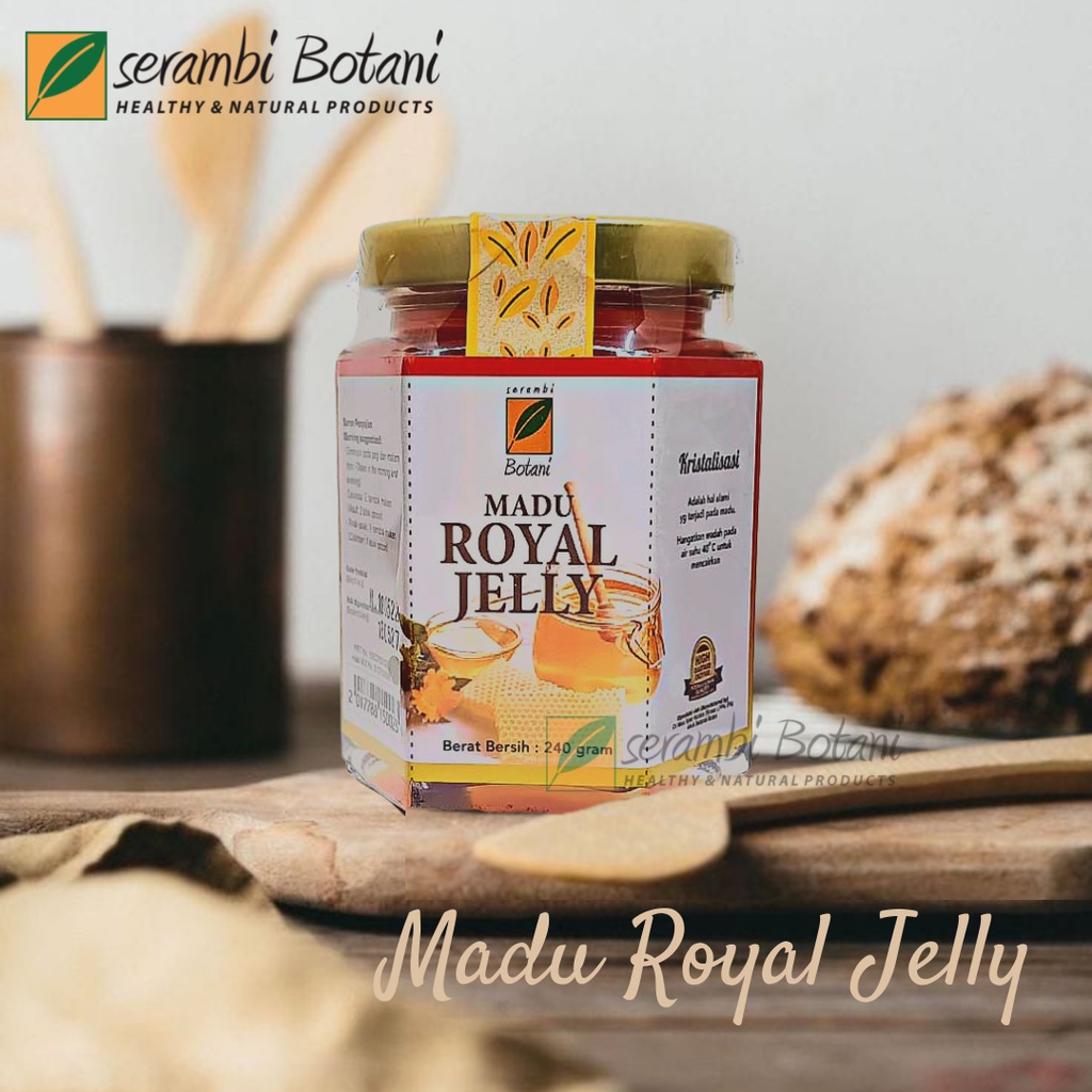 

Terlaris Madu Asli Murni Royal Jelly 240 gram Serambi Botani Standar Internasional