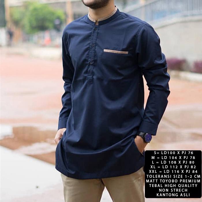 BAJU MUSLIM KOKO ANWA LENGAN PANJANG TERBARU size M-L-XL-XXL