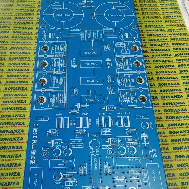 Pcb class d fullbridge logic 4049