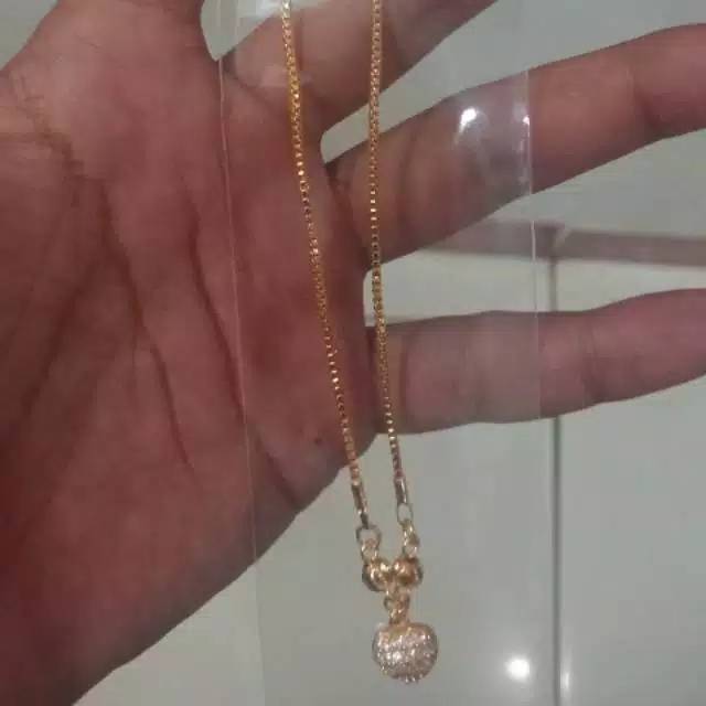 Kalung  Anak lapis emas 24karat
