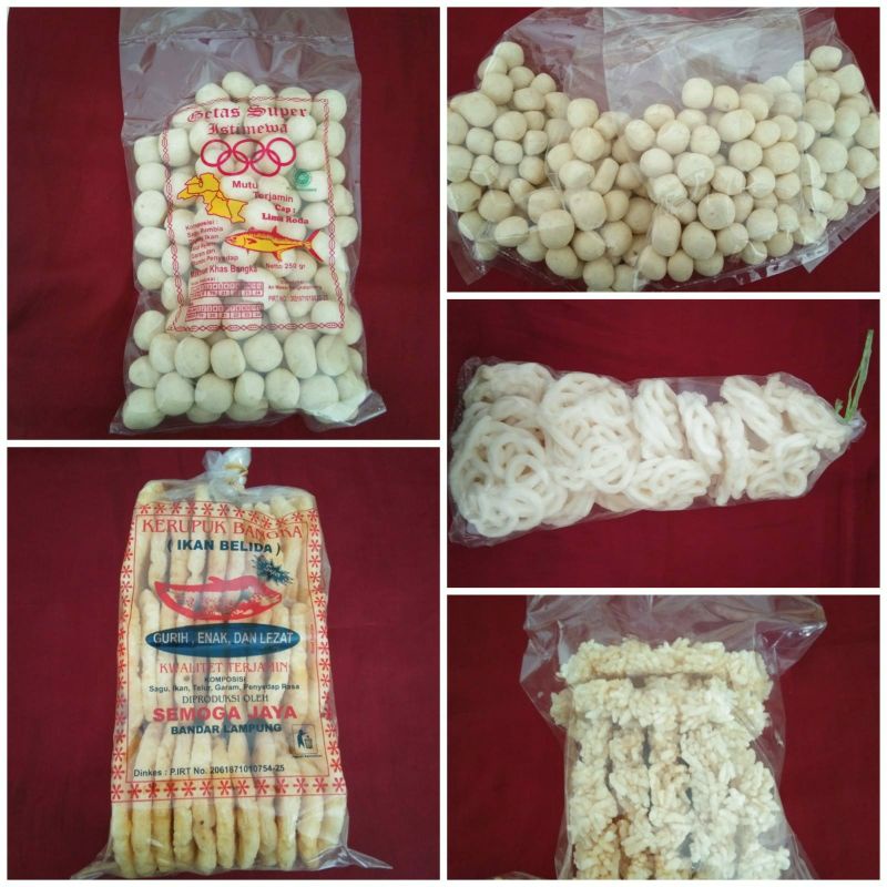 

ANEKA SNAK KERUPUK BANGKA ENAK (KEMPLANG, GETAS, IKAN TENGGIRI, RENGGINANG)