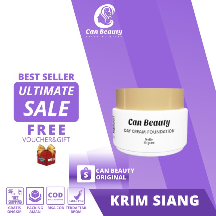 KRIM SIANG / Can beauty skincare bpom / Paket acnes jerawat lengkap ori/ Paket acne CAN BEAUTY / DAY