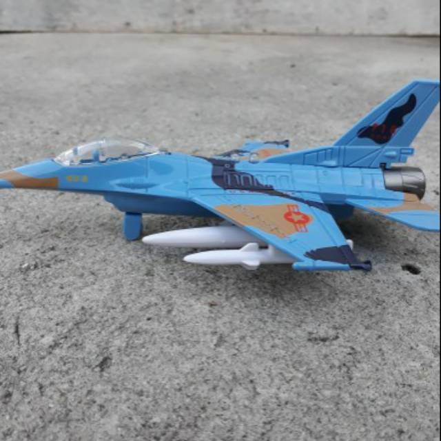 DIECAST PESAWAT TEMPUR F-16 - MINIATUR JET F16 -KOLEKSI MAINAN