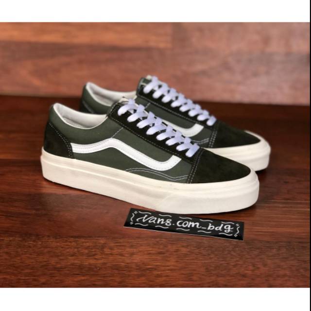 vans old skool army green