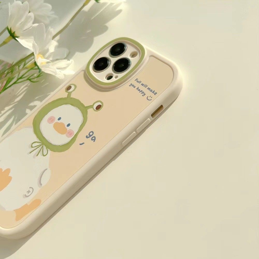 Case Lensa Bulat Desain Bayi Bebek Untuk IPhone 12 13 11 Pro Max X Xs Max Xr 6645