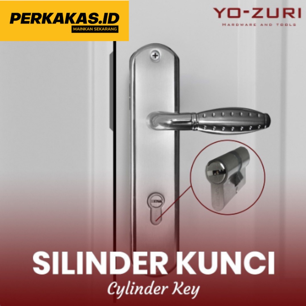 Silinder Kunci Pintu Rumah Besar Computer Key 5 Kunci 60mm YOZURI