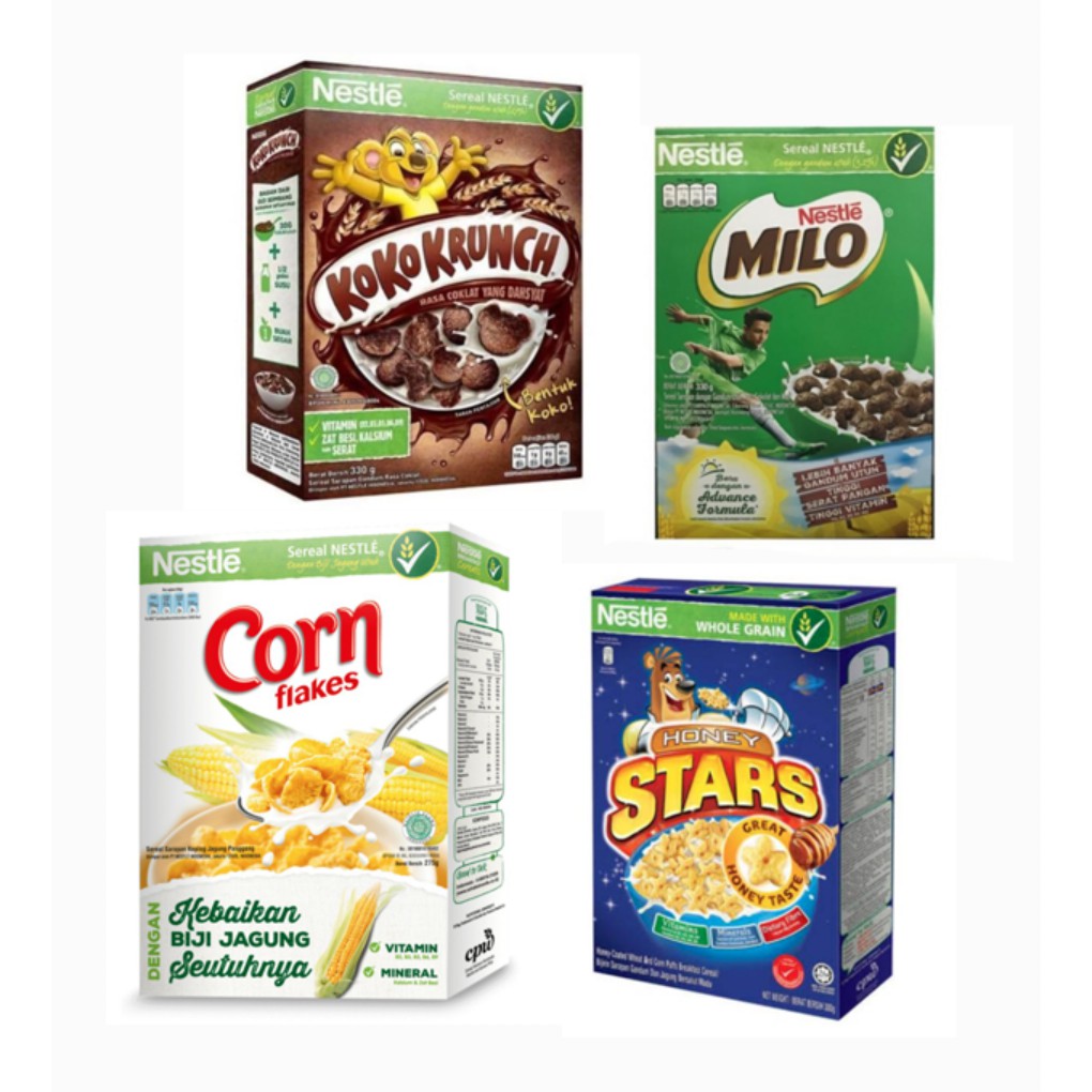 

SEREAL Menu Sarapan - KOKO KRUNCH / HONEY STARS / MILO