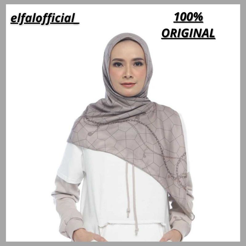 Kerudung Hijab Deenay CHAIN TAUPE SCARF