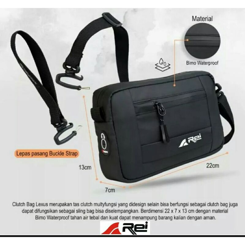 Tas Genggam /Clutch Waterproof / Tas Selempang Anti Air