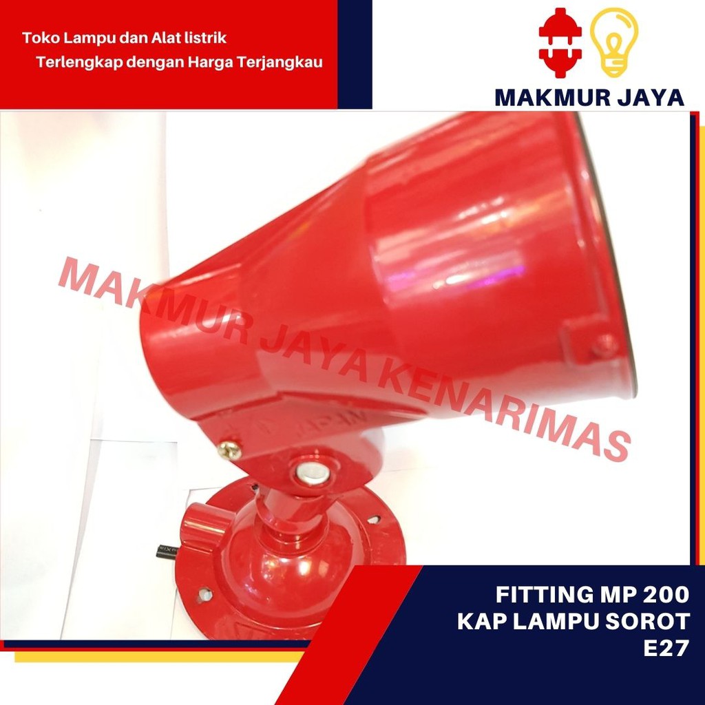 Fitting Lampu Sorot Spot PAR38/Fitting MP200 E27/Kap Lampu sorot murah