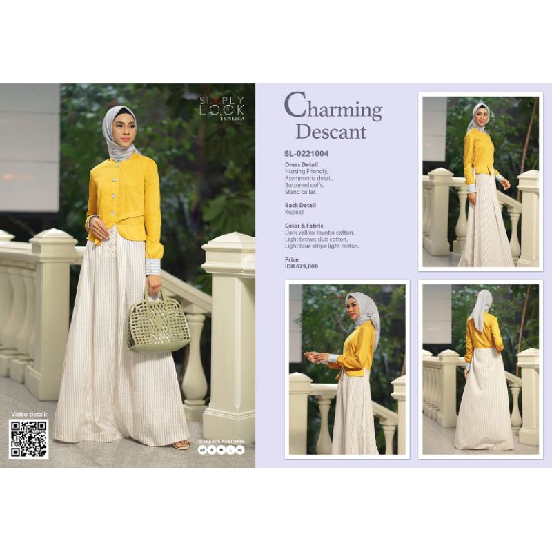 Simply Look SL-0221004 Delicate Memories Gamis Long Dress By Tuneeca Diskon Sale Promo