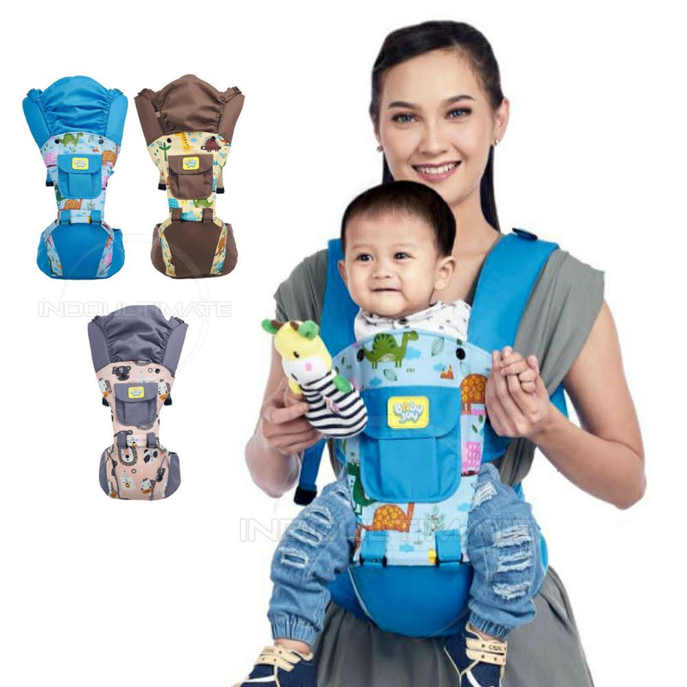 BABYJOY Hipseat Gendongan Duduk + Penutup Kepala BY-191-GB BY-192-GB BY-194-GB Gendongan Depan Gendongan Bayi