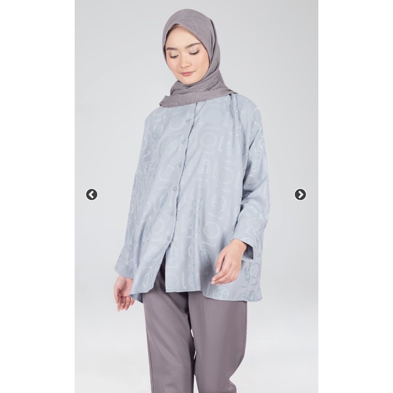 Riana Top Ria Miranda - Sea Grey