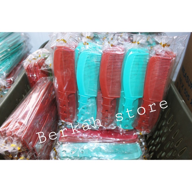 Souvenir pernikahan sisir rambut kemasan