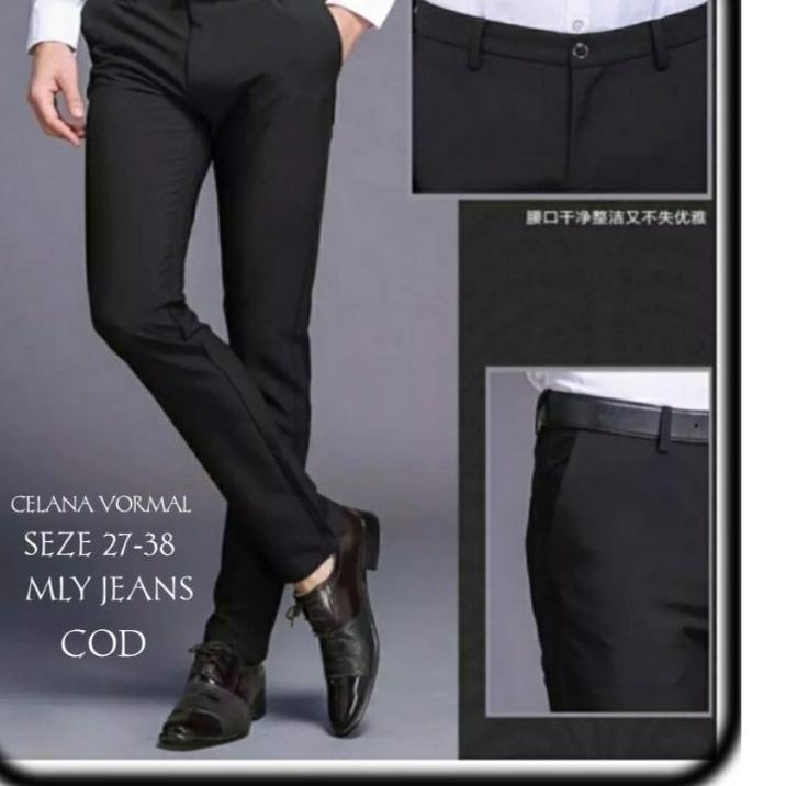 

Miliki CELANA KANTOR FORMAL PRIA SLIMFIT BAHAN DASAR KAIN WOLL. ~