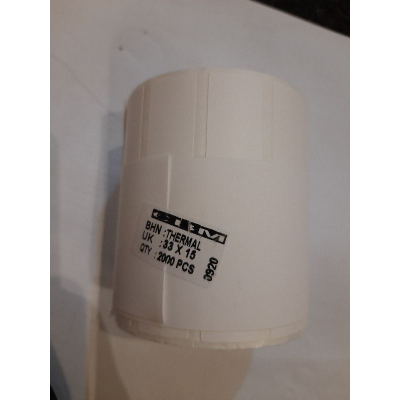 

LABEL BARCODE XPrinter XP-360B THERMAL 33X15 MM 2 LINE ISI 2000 PCS HARGA GROSIR PALING MURAH