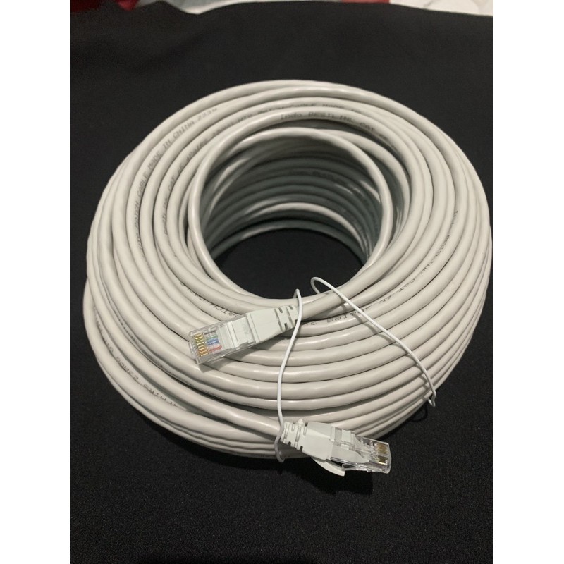 Kabel UTP LAN Cat6 50 Meter siap pakai up to 1Gbps 50meter - Bestlink