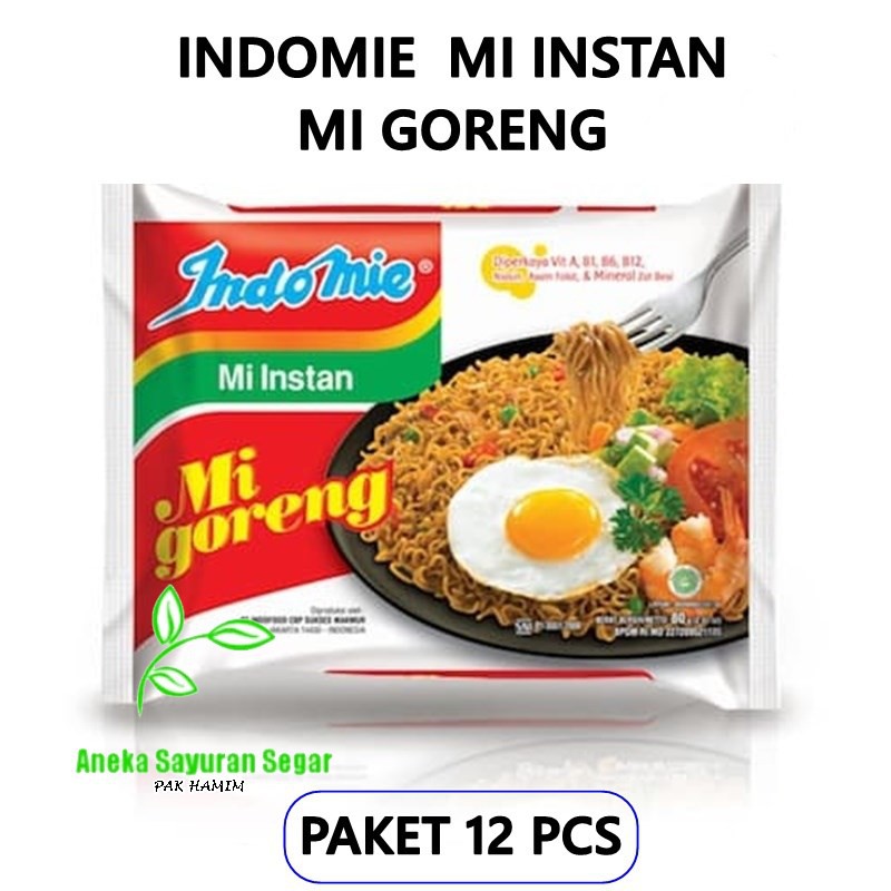 

TERMURAH [PAKET 12 PCS] - Indomie Goreng - Mie Instant - Mie Goreng - Aneka Sayuran Segar