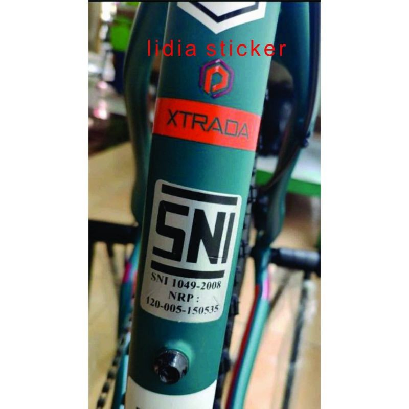 Stiker Sepeda SNI / Stiker Reflektif / Stiker Berkualitas