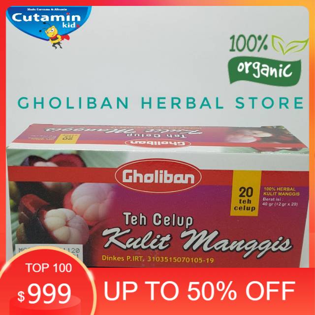 

Teh herbal celup/seduh Kulit manggis