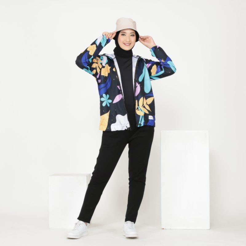 Jaket Printing Wanita - Jaket Olahraga Sepeda Gowes Wanita