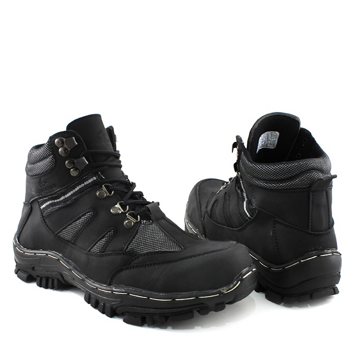 sepatu pria boots safety crocodile ARMOR Hitam hiking touring