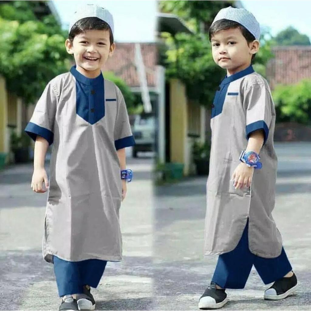 SETELAN PAKAIAN MUSLIM ANAK/SET KOKO  VAHRI ANAK TERBARU 1-10 THN